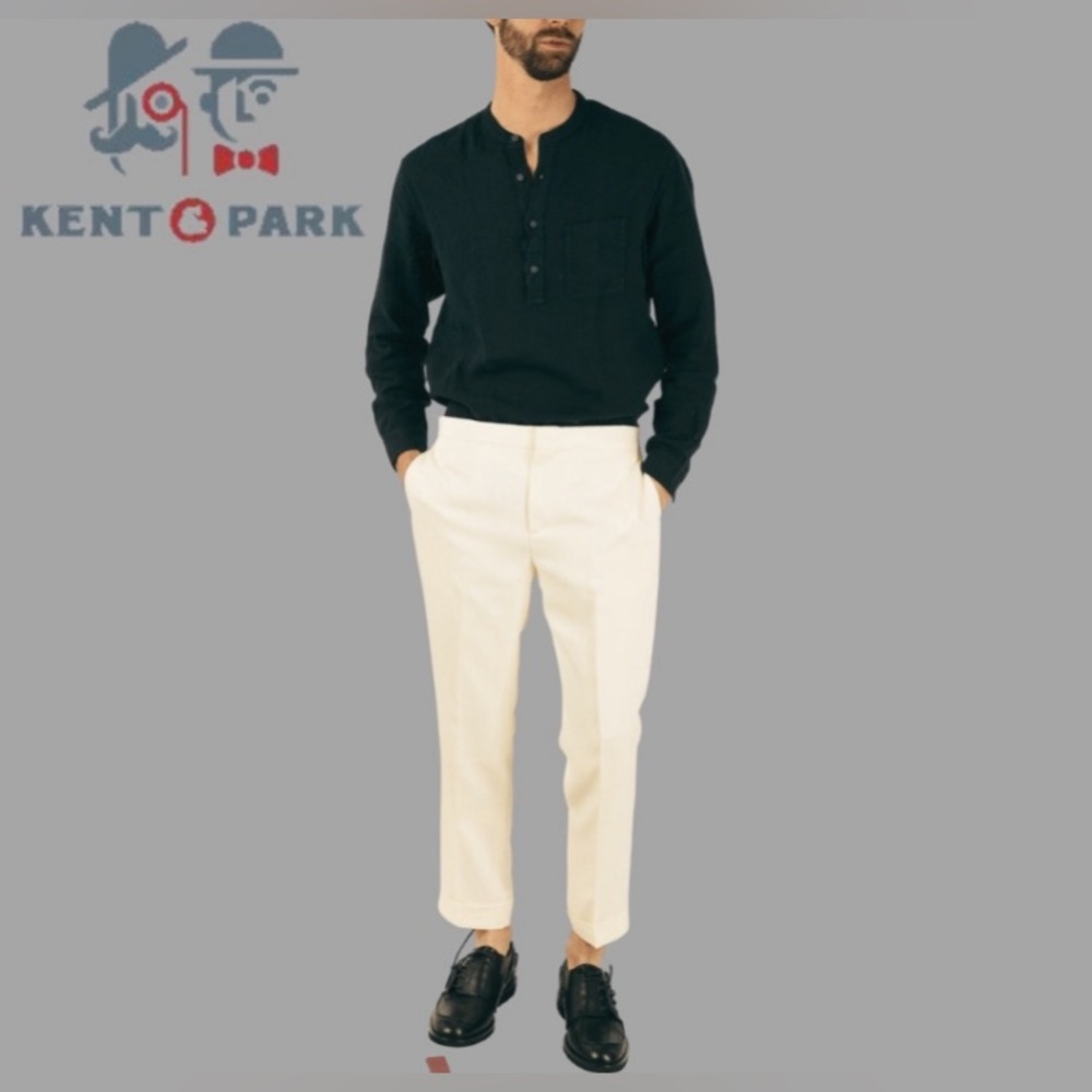 Kent & Park Satin Slim Fit Pants,- size 30x30